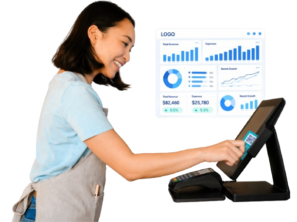 Woman using Emet Finance