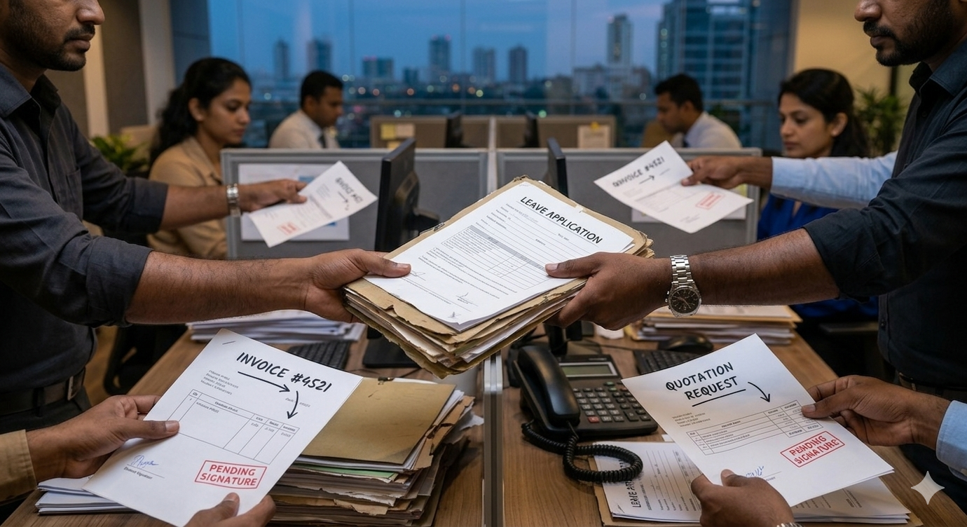 Manual Paperwork Congestion