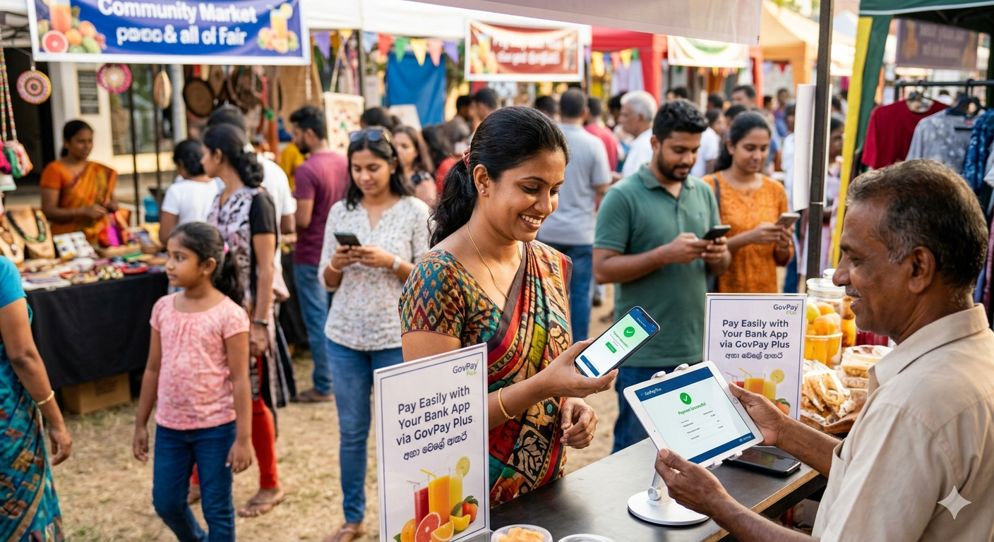 real-time payment using a mobile banking app via the GovPay Plus platform