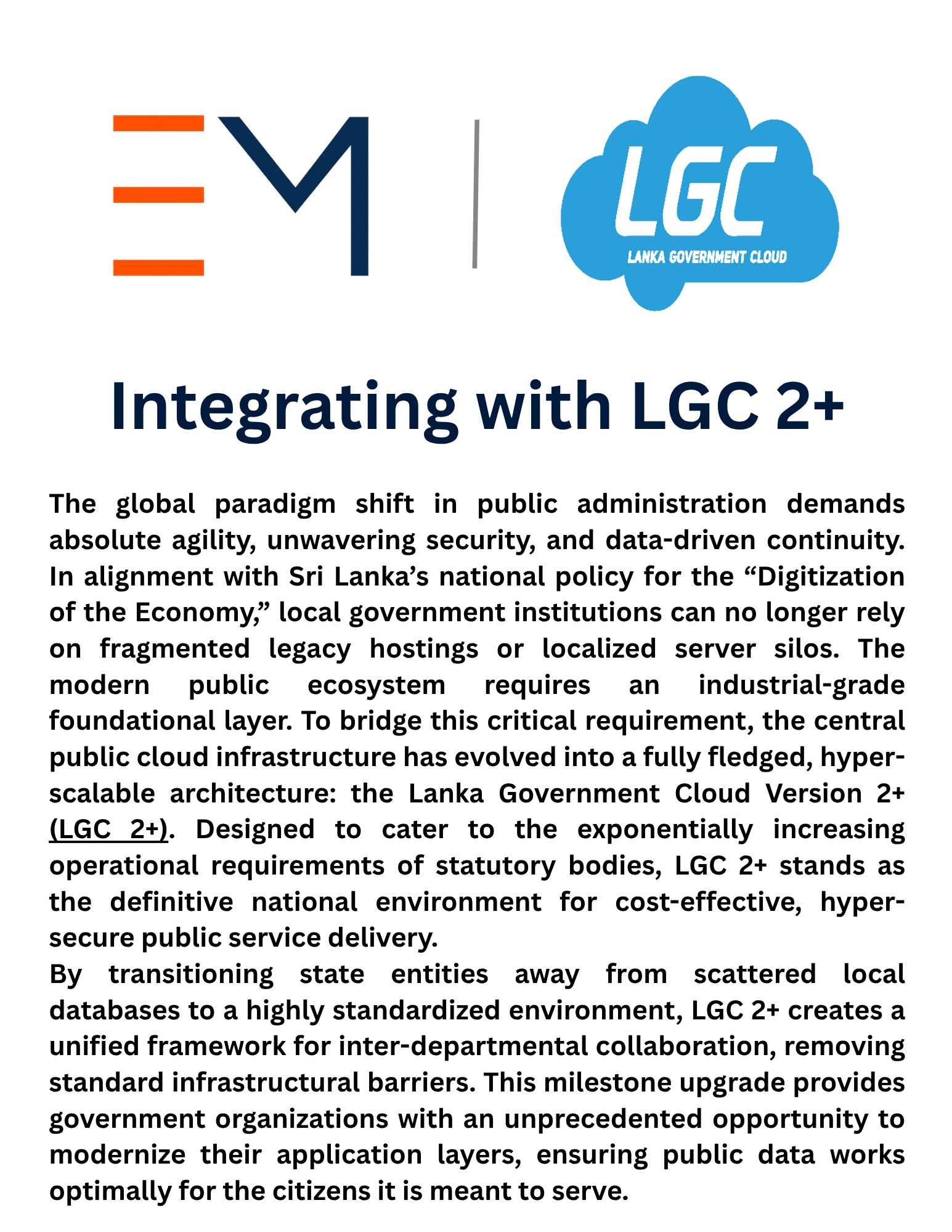 EmetERP integration with LGC 2+