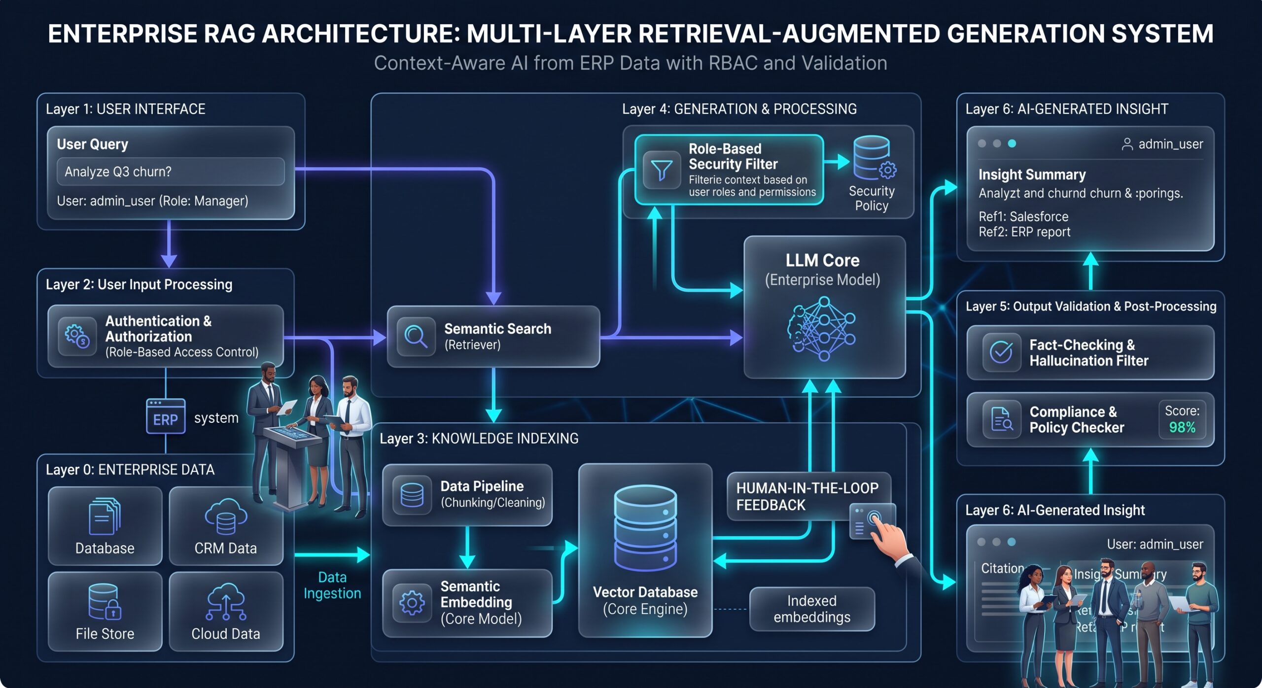Enterprise RAG Pipeline and Security Layer Architecture